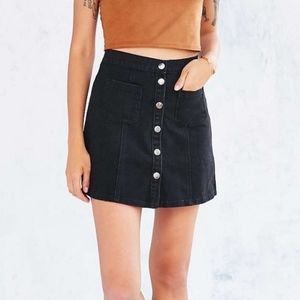 UO BDG Black Denim Skirt